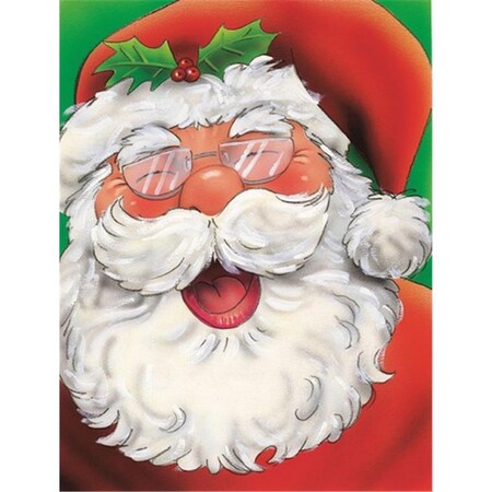Carolines Treasures Jolly Santa Claus Flag Canvas House Size AAH7262CHF